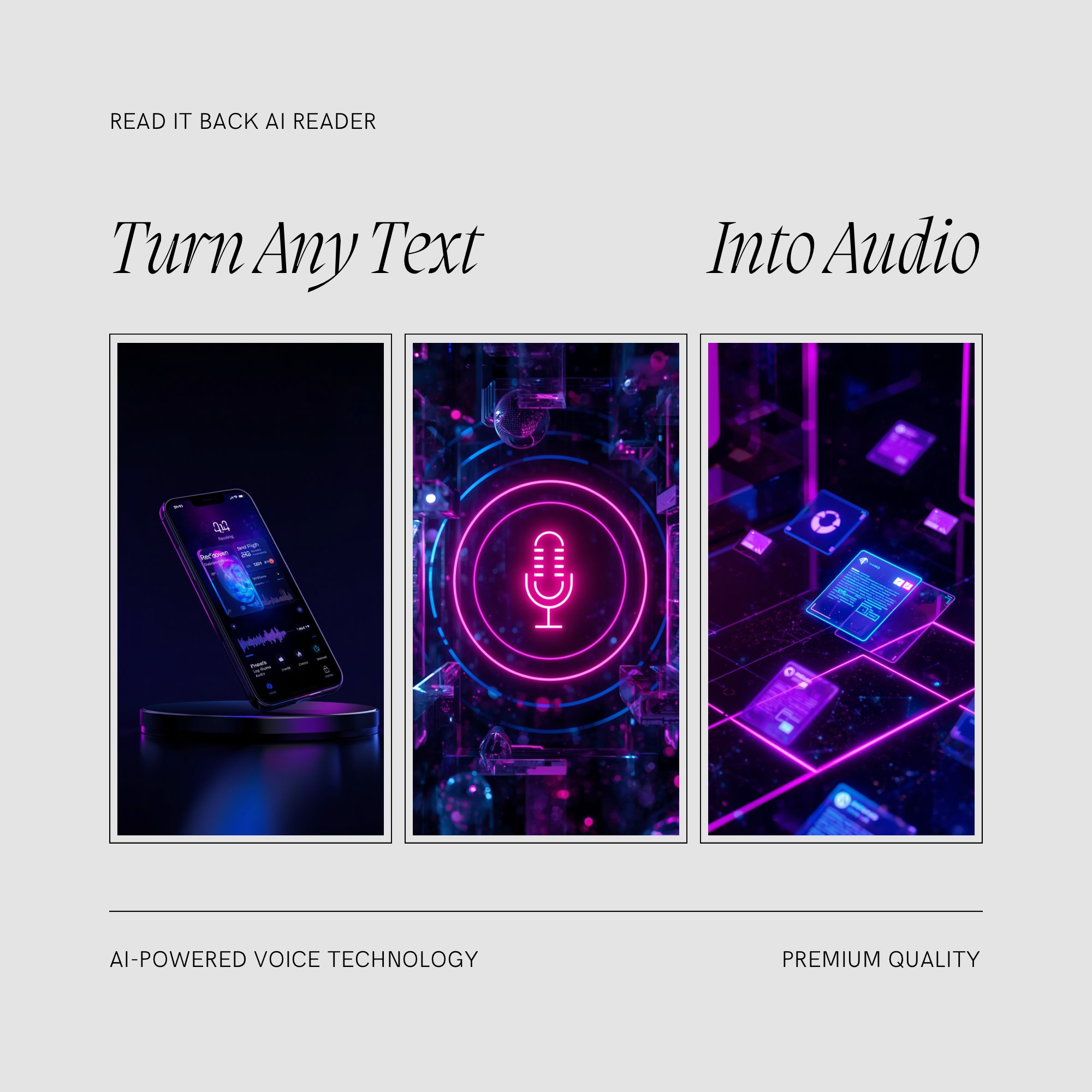 Read It Back™ AI Reader