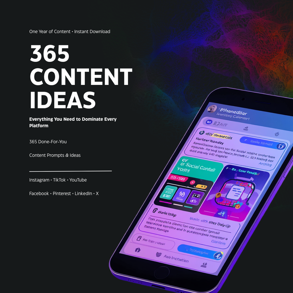 365 Content Ideas — A Full Year of Social Media Posts, Done for You